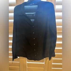 Joie Midnight Black silk  Blouse